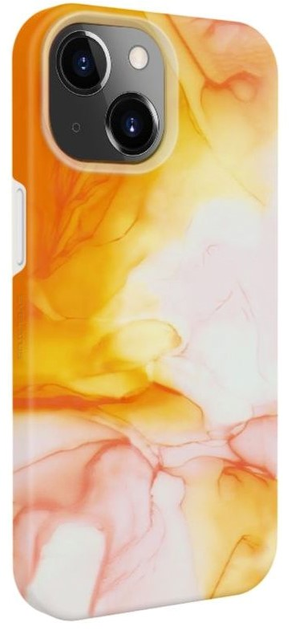Etui plecki Evelatus Premium Silicone Case Customized Print do Apple iPhone 15 Orange (4752192068585) - obraz 1