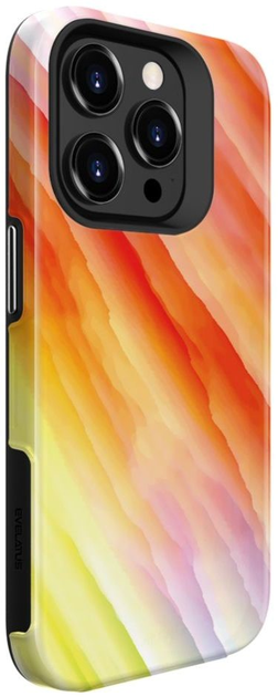 Etui plecki Evelatus Armor Case Customized Print Design do Apple iPhone 15 Pro Max Yellow/Orange (4752192068356) - obraz 1