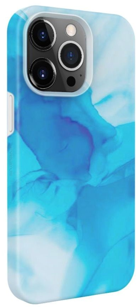 Панель Evelatus Premium Silicone Case Customized Print для Apple iPhone 15 Pro Max Blue (4752192068707) - зображення 1
