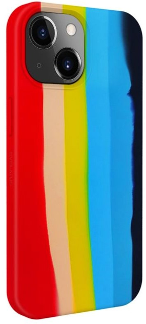 Etui plecki Evelatus Silicone Case Multi-Colored do Apple iPhone 15 Rainbow (4752192068394) - obraz 1