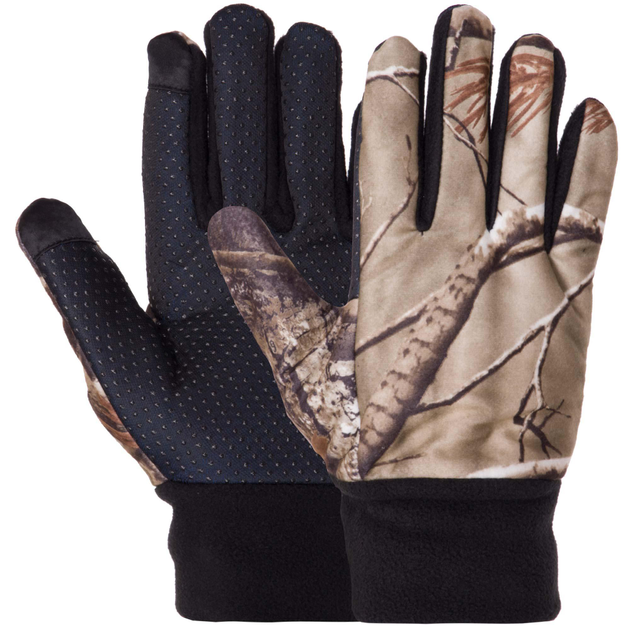 Перчатки для охоты и рыбалки с закрытыми пальцами SP-Sport BC-9236 L Камуфляж Лес - изображение 1
