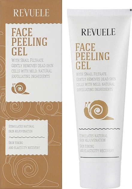 Пілінг для шкіри обличчя - Revuele Face Peeling Gel With Snails Filtrate 80ml (748591-81879) - изображение 2