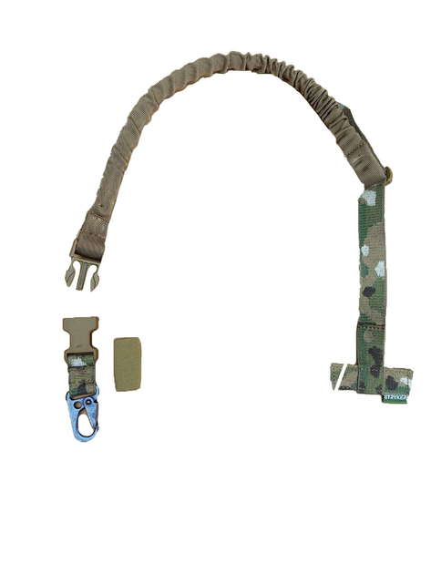 Одноточечный ремень с креплением к плитоноске uaBRONIK Мультикам - изображение 1