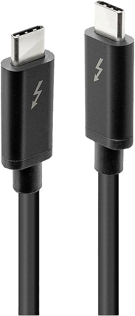 Kabel Lindy USB Type-C - USB Type-C M/M 2 m Black (4002888415576) - obraz 1
