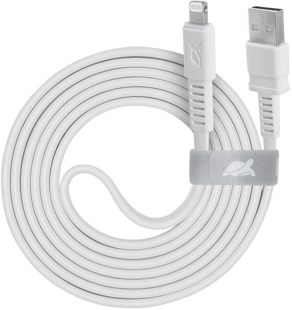 Kabel Rivacase USB Type A - Apple Lightning M/M 1.2 m White (PS6008WHITE) - obraz 1