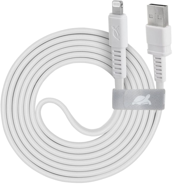 Кабель Rivacase USB Type A - Apple Lightning M/M 1.2 м White (PS6008WHITE) - зображення 1