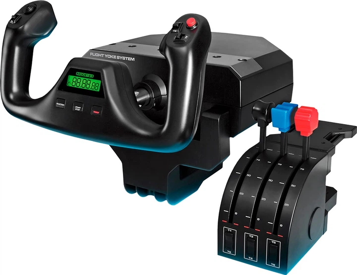 PC用ゲームコントローラー・コンバーター Saitek Pro Flight Yoke System Штурвал Logitech G Saitek Pro Flight Yoke System (945-000004
