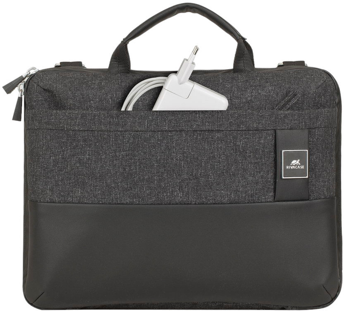Torba Rivacase 8823 Macbook Pro and Ultrabook case 12.9"-13.3“ Black (8823BLACKMELANGE) - obraz 3