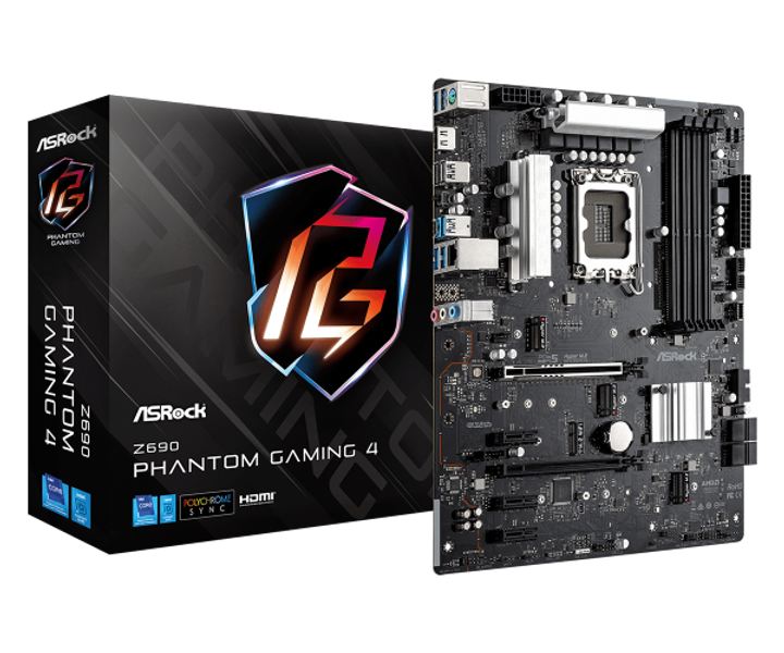 Материнская плата ASRock z690 Phantom Gaming 4 (Intel z690, Socket 1700 ...