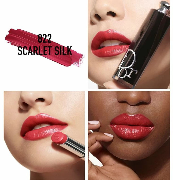 Губна помада Dior Addict Lipstick 822 Scarlet Silk 3.2 г (3348901656047) - зображення 2