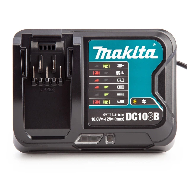 Пристрій для зарядки акумуляторів Makita CXT DC10SB (630996-7) - Фото 4 Пристрій для зарядки акумуляторів Makita CXT DC10SB (630996-7) - зображення 4