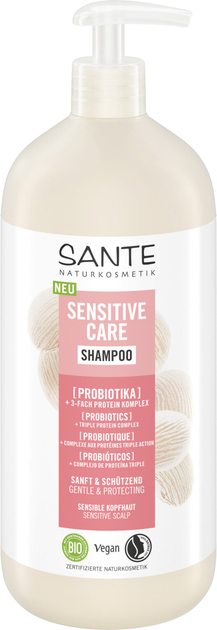 Акція на Біо-Шампунь Sante Sensitive Care з Пробіотиками для захисту Чутливої шкіри голови 950 мл від Rozetka