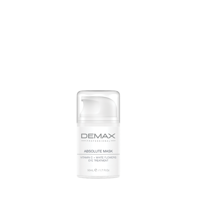 Мультивітамінна маска для пзони навколо очей Demax Absolute mask Вітамін С та білі квіти 50 мл - Фото 1 Мультивітамінна маска для пзони навколо очей Demax Absolute mask Вітамін С та білі квіти 50 мл - зображення 1