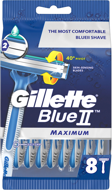 Одноразові станки для гоління (Бритви) чоловічі Gillette Blue 2 Max 8 шт (7702018502264) - зображення 2