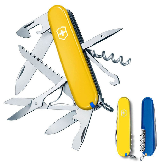 Ніж Victorinox Huntsman Ukraine 91 мм Жовто-синій (1.3713.8.2) - изображение 2