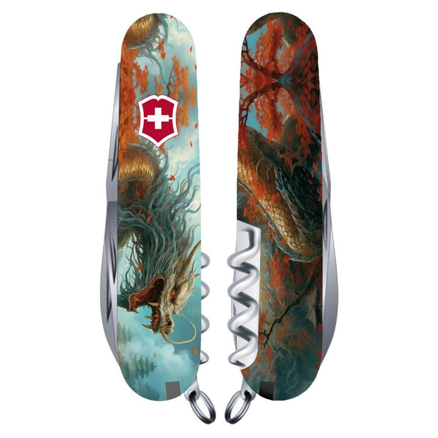 Ніж Victorinox Huntsman Zodiac 91 мм дракон (1.3713.7_Z3230p) - зображення 1