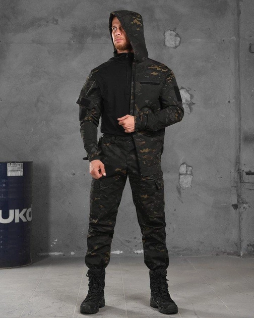 Тактический летний костюм 3в1 штаны+убакс+куртка XL черный мультикам (87107) - изображение 1