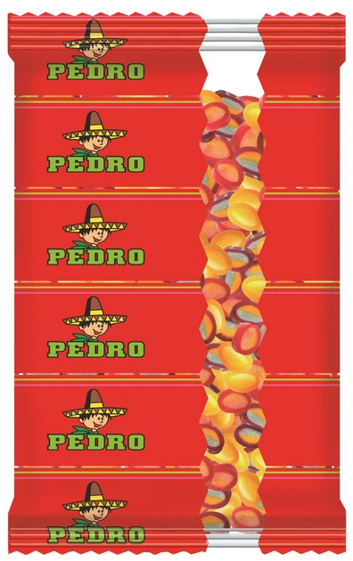 Упаковка Жувальні цукерки Половинки PEDRO 1кг х 8 упак - Фото 2 Упаковка Жувальні цукерки Половинки PEDRO 1кг х 8 упак - зображення 2