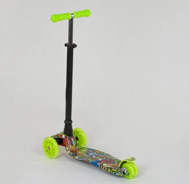 Детский самокат Best Scooter A 24647. Пластмассовый, 4 PU колеса с подсветкой. Зеленый - Фото 3 Детский самокат Best Scooter A 24647. Пластмассовый, 4 PU колеса с подсветкой. Зеленый - изображение 3