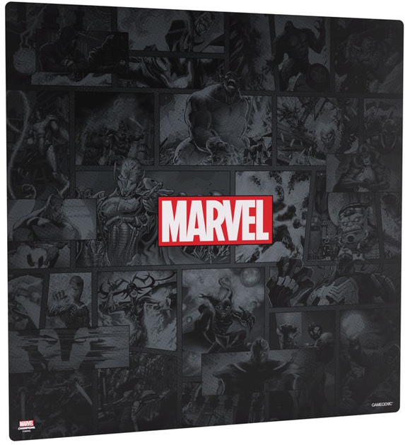 Mata do gry Gamegenic Marvel Champions czarna gumowa (4251715412633) - obraz 6