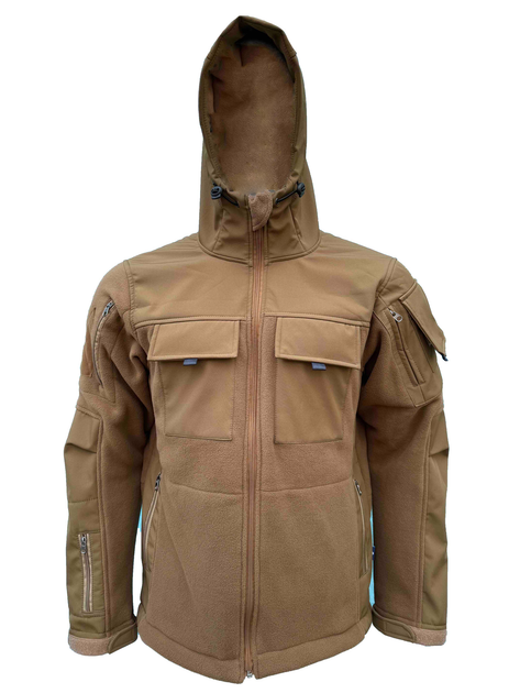 Кофта Profisoft + Fleece Pancer COYOTE BROWN Pancer Protection 44 - изображение 1