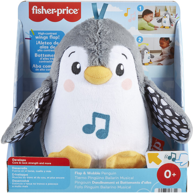 Maskotka interaktywna muzyczna Fisher-Price Pingwinek (194735136742) - obraz 1