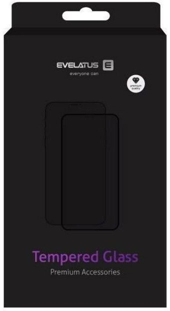 Szkło ochronne Evelatus 3D Full Cover Privacy Rubber Anti-Broken Cover Japan Glue do Apple iPhone 13/13 Pro/14 Black (EVEAPP1461PR) - obraz 1