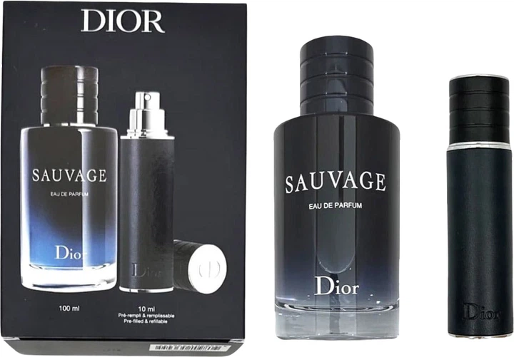 Подарочный набор для мужчин Dior Sauvage Парфюмированная вода 100