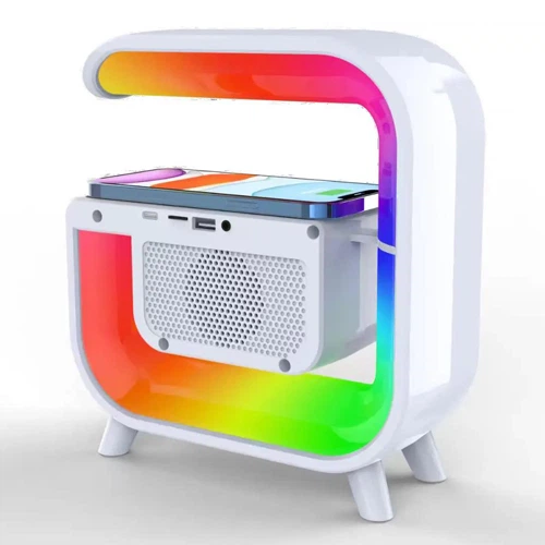 Ночник-лампа Light Sound Machine N70 с колонкой и часами - изображение 4