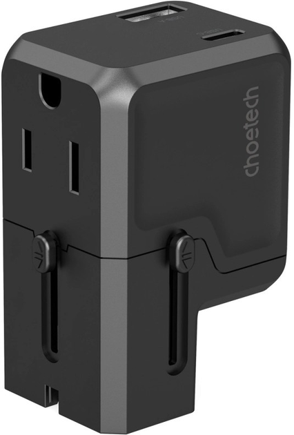 Ładowarka sieciowa Choetech Universal PD6038 USB Type-C - USB-A Black (6932112106186) - obraz 2