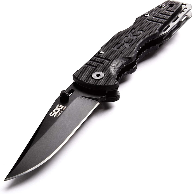Нож складной туристический SOG Salute Mini Black TiNi (FF1101-CP) - изображение 2