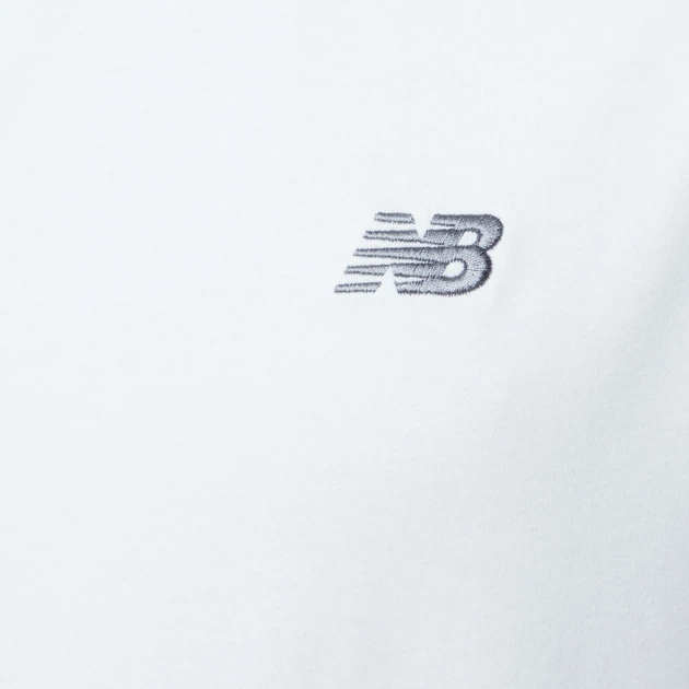 Футболка бавовняна довга чоловіча New Balance Sport Essentials Small Logo MT41509 L Біла (196941810850) - зображення 7