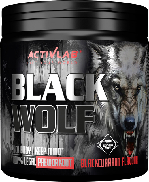 Kompleks przedtreningowy Activlab Black Wolf Czarna porzeczka 300 g (5907368892306) - obraz 1