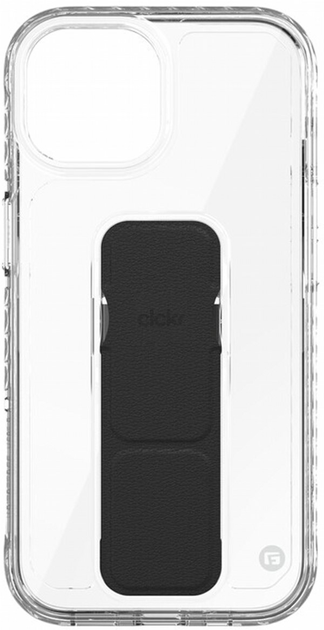 Etui plecki CLCKR Stand and Grip Case 54502 do Apple iPhone 15 Transparent/Black (4251993301452) - obraz 2