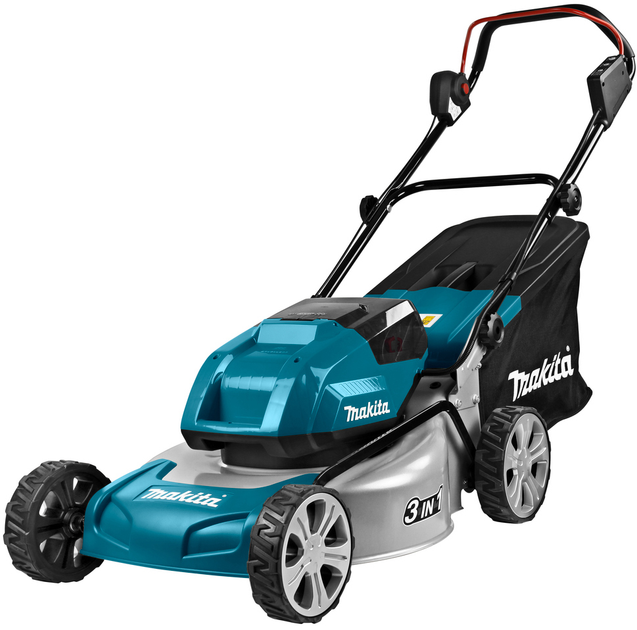 Газонокосарка акумуляторна Makita 2 x 18V DLM460Z (0088381866842) - зображення 3