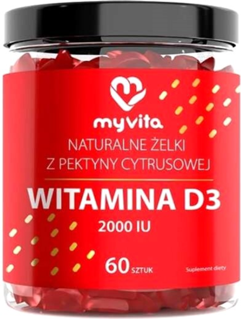 Cukierki do żucia Proness MyVita Vitamin D3 2000 IU 60 szt (5903021593030) - obraz 1