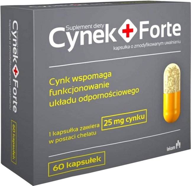 Cynk Lekam Forte 60 caps (5902596593131) - obraz 1