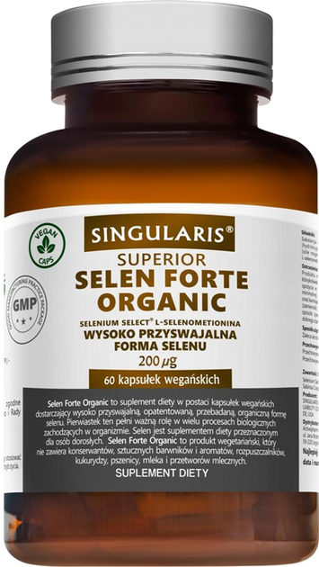 Selen Singularis Superior Forte Organic 60 caps (5903263262664) - obraz 1