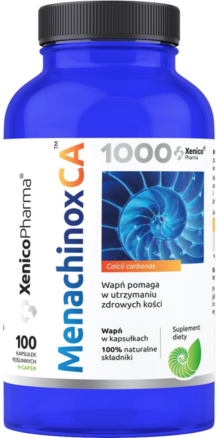 Wapń Xenico Pharma Menachinox CA 1000 100 caps (5905279876590) - obraz 1