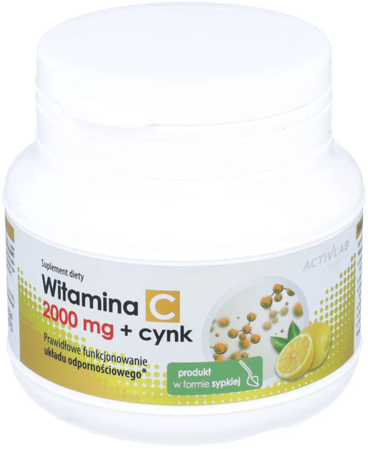 Kompleks witamin i minerałów ActivLab Pharma Witamina C 2000 Mg + Cynk 150 g (5903260901450) - obraz 1