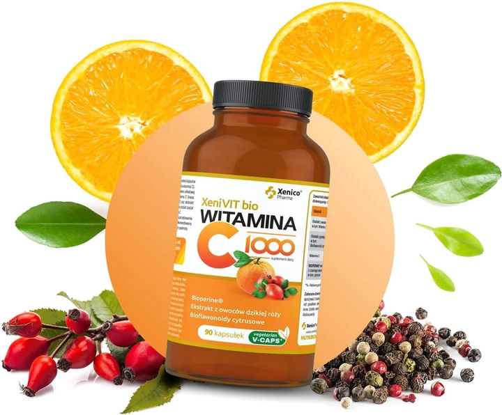 Witamina C Xenico Pharma XeniVit Bio 1000 90 caps (5905279876620) - obraz 2