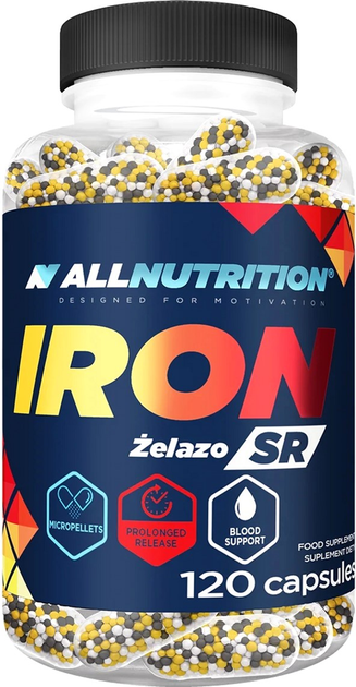 Kompleks witamin i minerałów SFD Allnutrition Iron SR 120 caps (5902837745749) - obraz 1