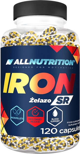 Вітамінно-мінеральний комплекс SFD Allnutrition Iron SR 120 капсул (5902837745749) - зображення 1