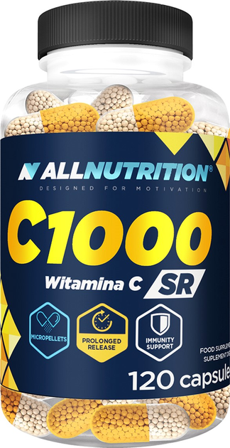 Kompleks witamin SFD Allnutrition C 1000 SR 120 caps (5902837745756) - obraz 1