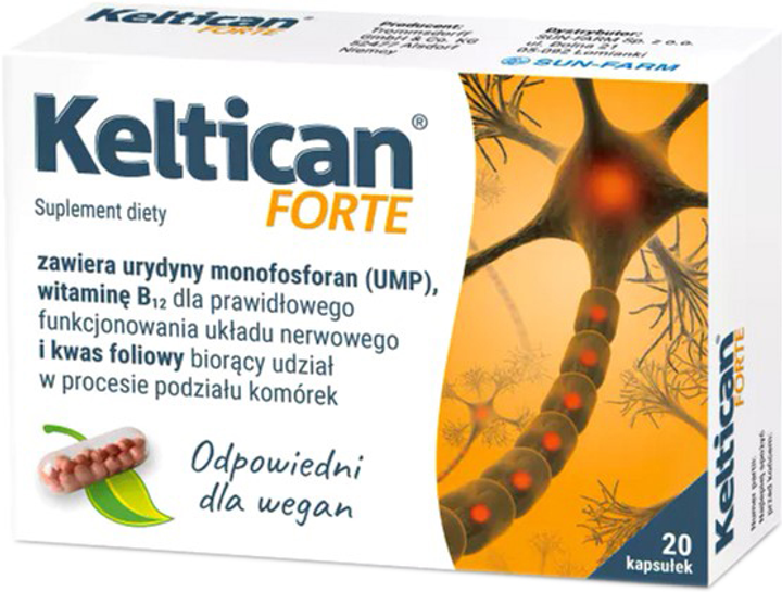 Kompleks witamin Sun-Farm Keltican Forte 20 caps (5907464420830) - obraz 1