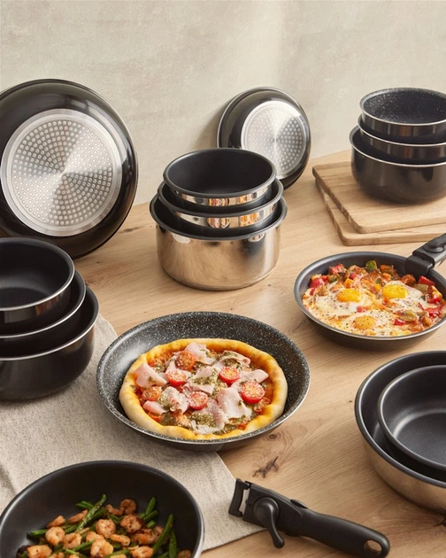 Набор ковшей с ручкой снимаемой Bergner Click & cook 4 предмета (BG-31608-BK) - Фото 7 Набор ковшей с ручкой снимаемой Bergner Click & cook 4 предмета (BG-31608-BK) - изображение 7