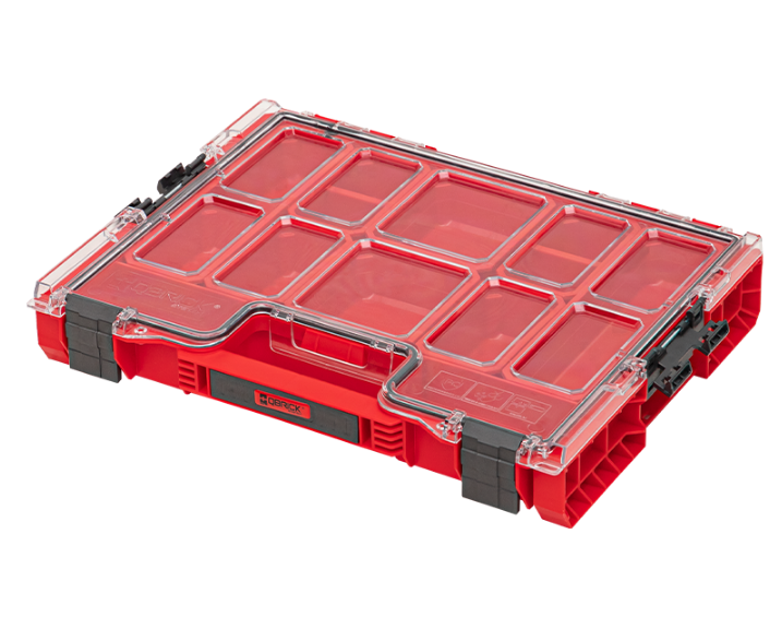 Органайзер для інструментів Qbrick System PRO Organizer 100 Red Ultra 452 x 296 x 79 мм, модульний, з ручкою, пластиковий - зображення 2