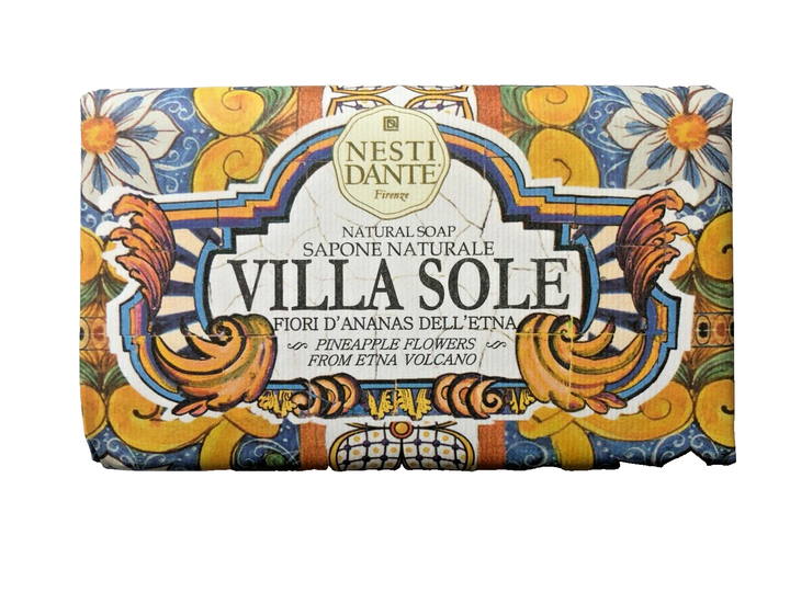 Італійське мило Nesti Dante Villa Sole Fiori D'Ananas Dell'Etna 250 гр - Фото 1 Італійське мило Nesti Dante Villa Sole Fiori D'Ananas Dell'Etna 250 гр - зображення 1