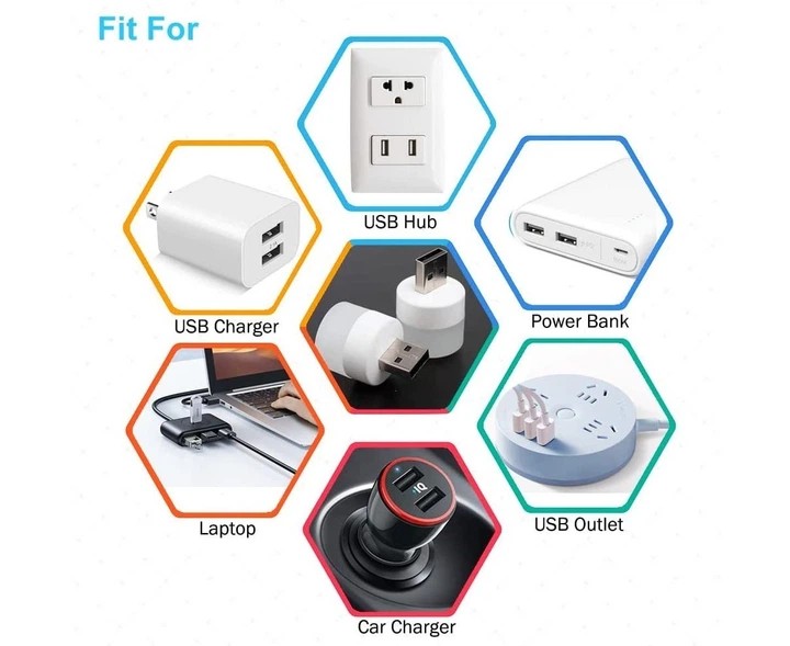 Портативная светодиодная мини USB лампочка для повербанка, аварийного освещения, мини светильник подсветка фонарик ночник - Фото 11 Портативная светодиодная мини USB лампочка для повербанка, аварийного освещения, мини светильник подсветка фонарик ночник - изображение 11