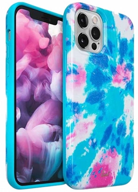 Etui plecki Laut Huex Tie Dye do Apple iPhone 12/12 Pro Sky Blue (4895206921725) - obraz 2